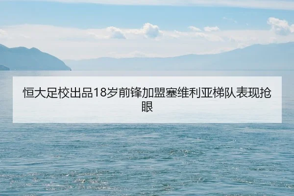 恒大足校出品18岁前锋加盟塞维利亚梯队表现抢眼